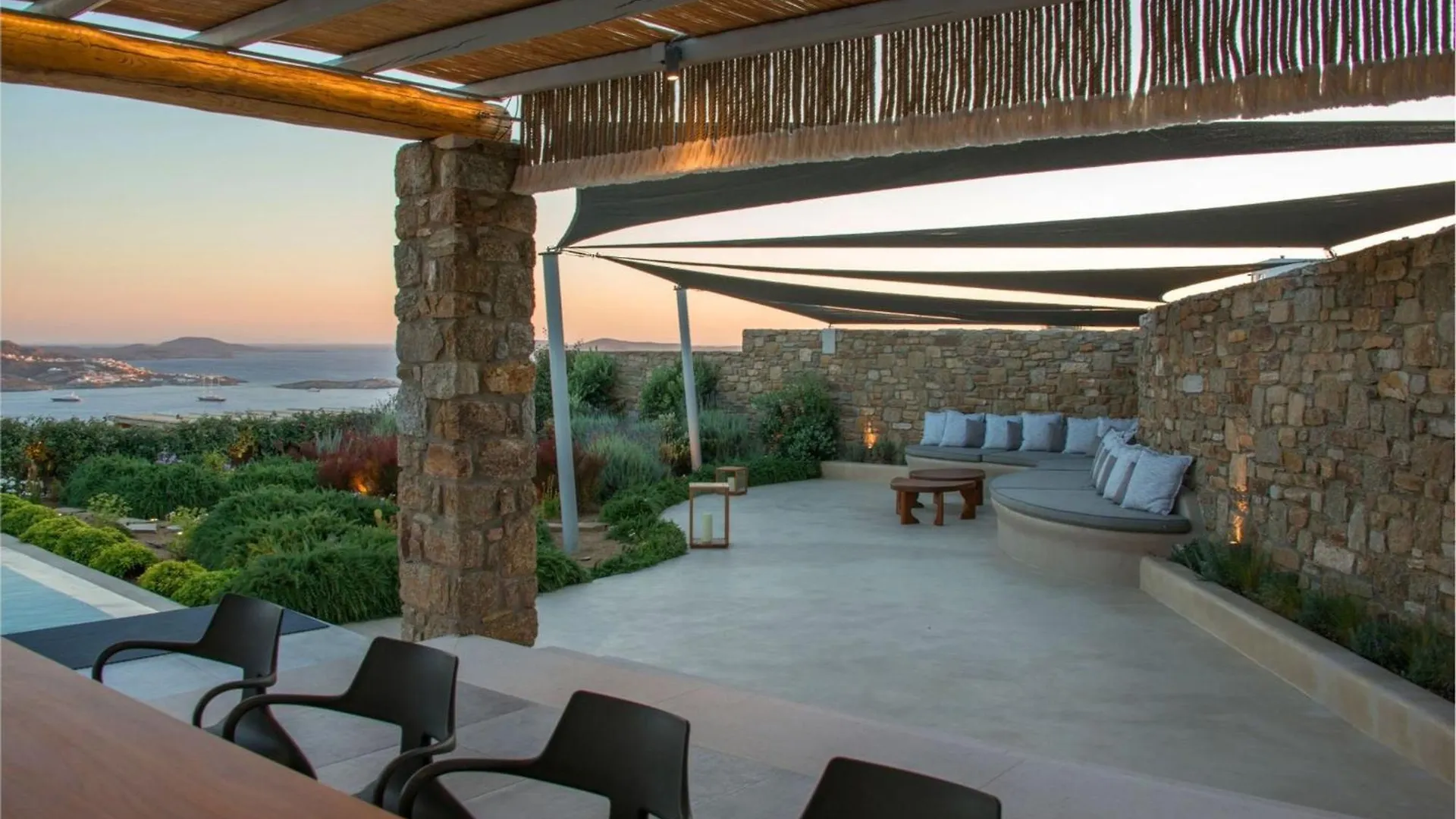 Elegant Mykonos Villa Villa White Satin Private Gym 4 Bedrooms Sea View 图罗斯 希腊