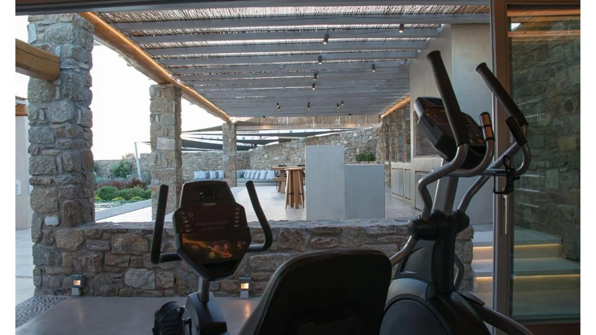 Elegant Mykonos Villa Villa White Satin Private Gym 4 Bedrooms Sea View 图罗斯