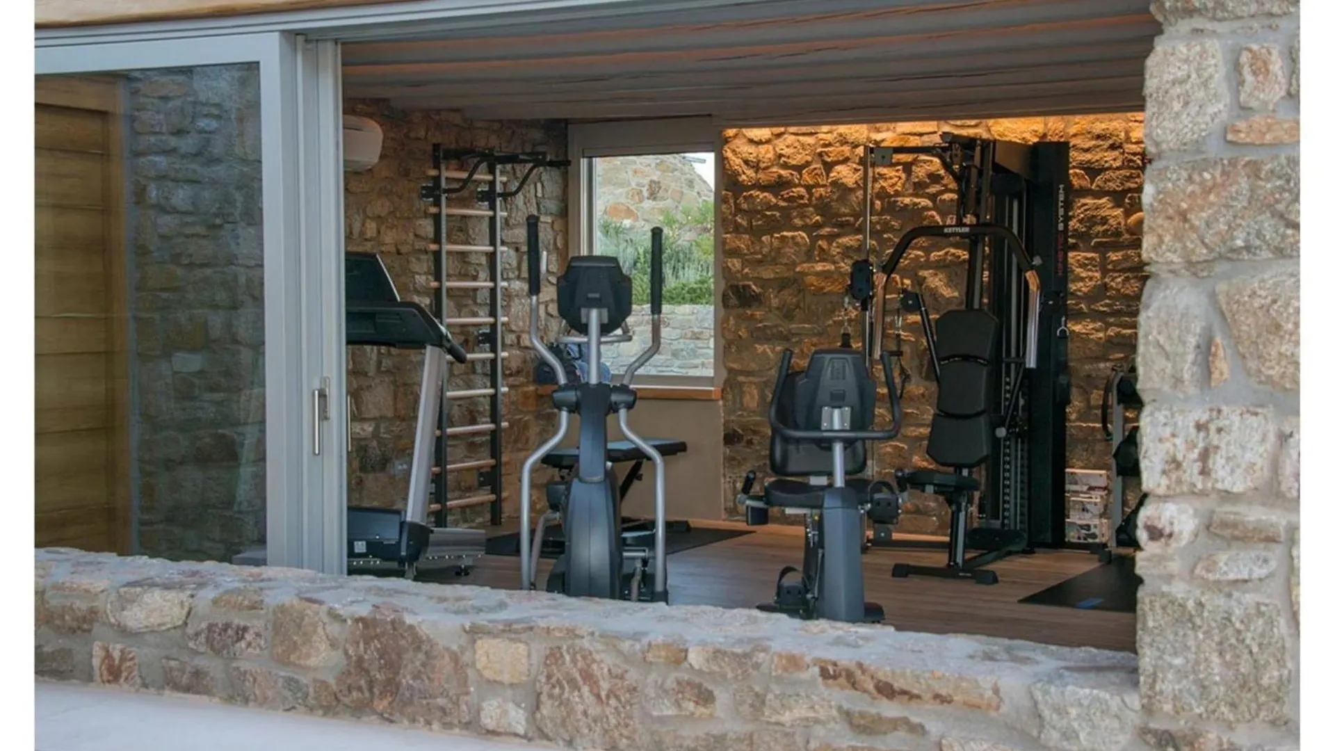 Elegant Mykonos Villa Villa White Satin Private Gym 4 Bedrooms Sea View 图罗斯