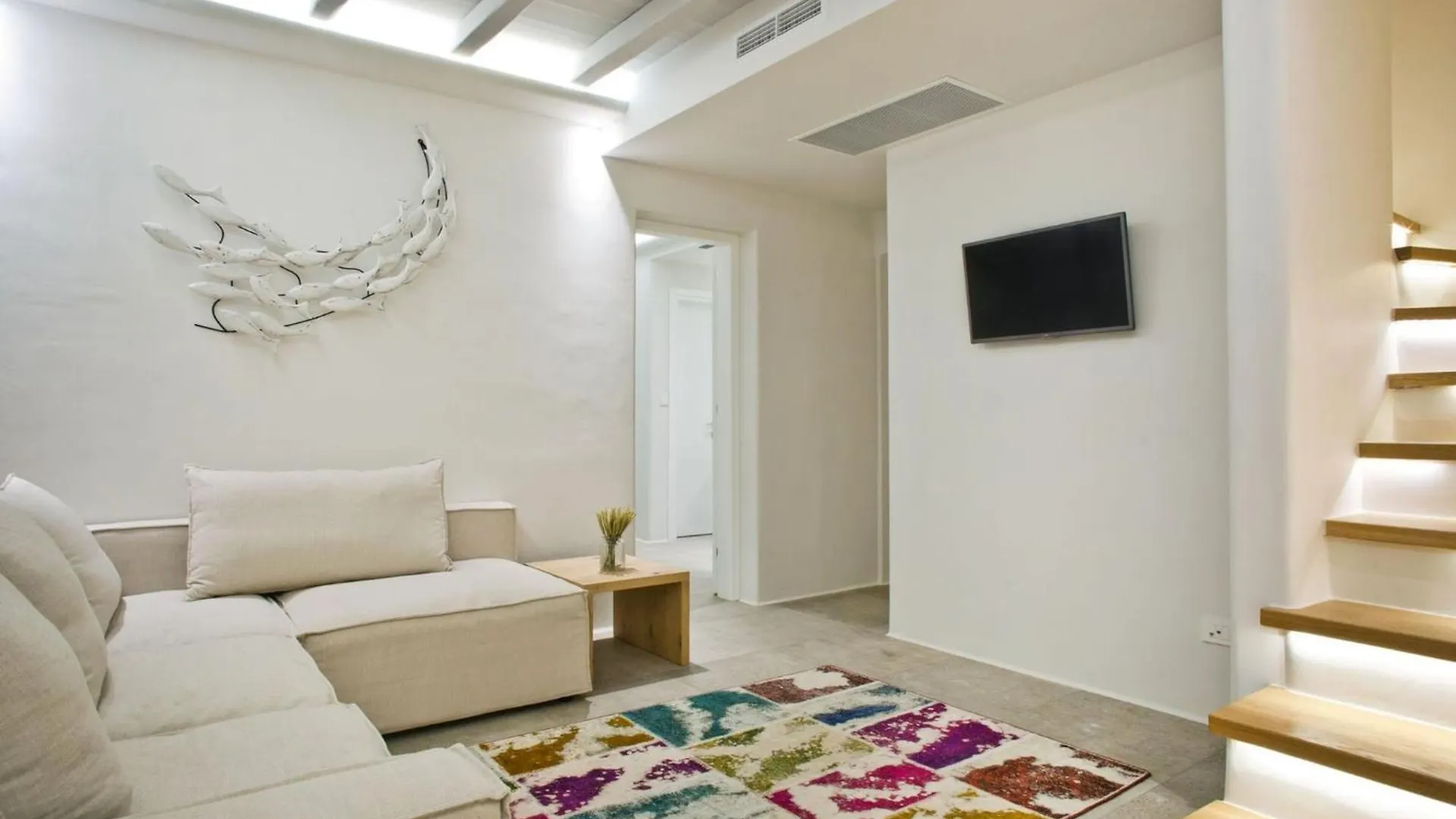 Elegant Mykonos Villa Villa White Satin Private Gym 4 Bedrooms Sea View Tourlos Greece