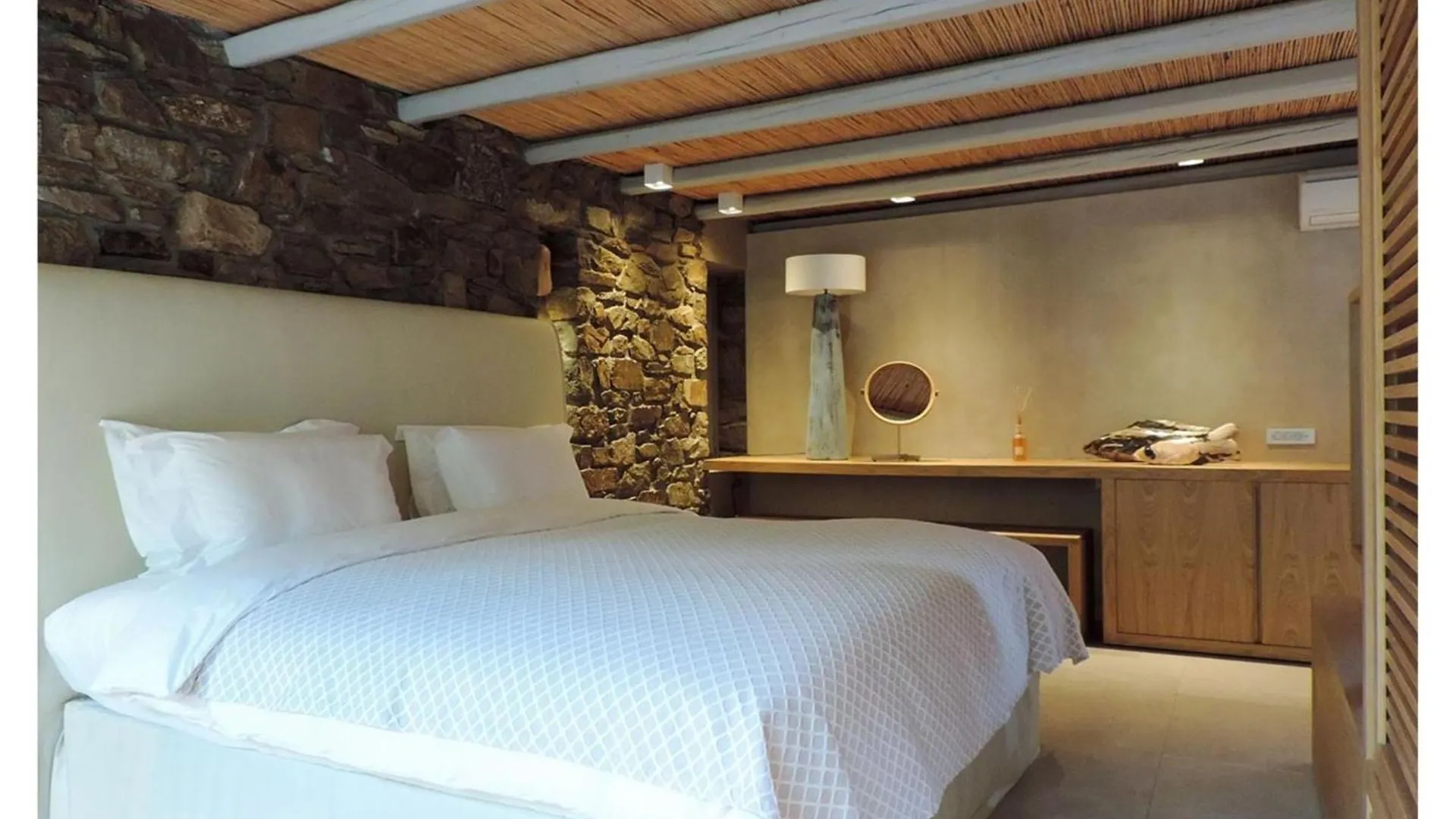 Elegant Mykonos Villa Villa White Satin Private Gym 4 Bedrooms Sea View Tourlos